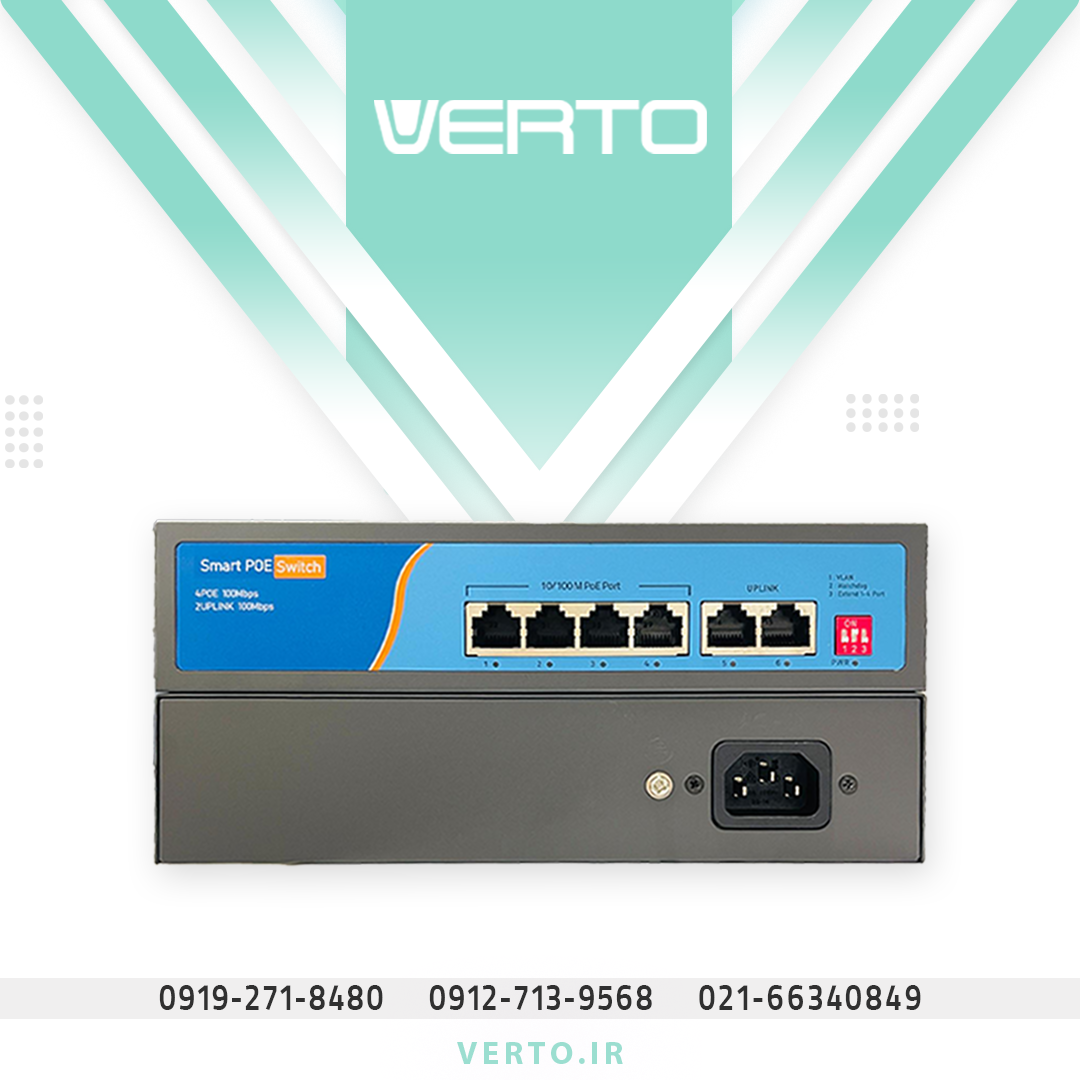SWITCH 4 PORT POE